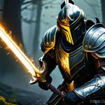 검은사막 워리어 공략 - **Prompt 1: The Awakening Warrior's Fierce Onslaught**
    "A powerful Black Desert Awakening Warrio...