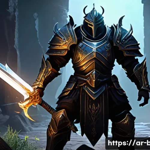 Home 20 검은사막 공략법 - **Prompt: Olun's Valley Grind Master**
A highly detailed, full-body action shot of a male Black ...